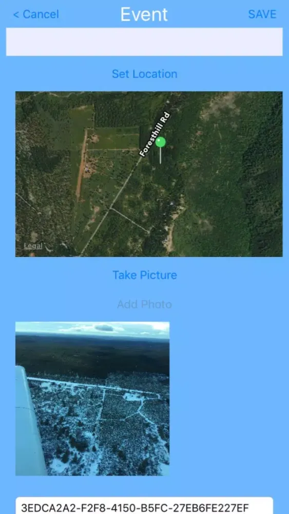 Track Events by Location Screenshots