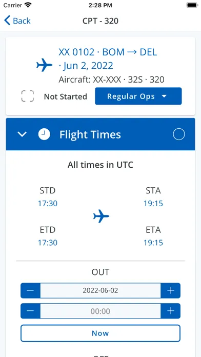 Скриншоты FlightLog
