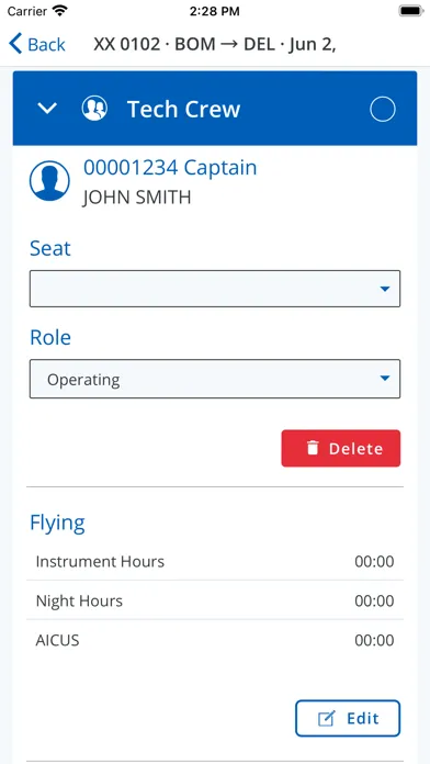Скриншоты FlightLog