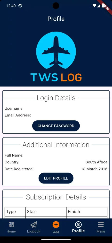 TWS Log Screenshots