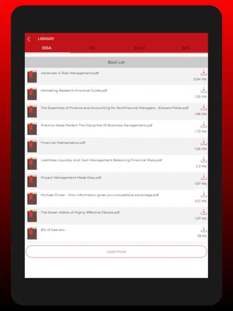 Скриншоты Rana University iPad 