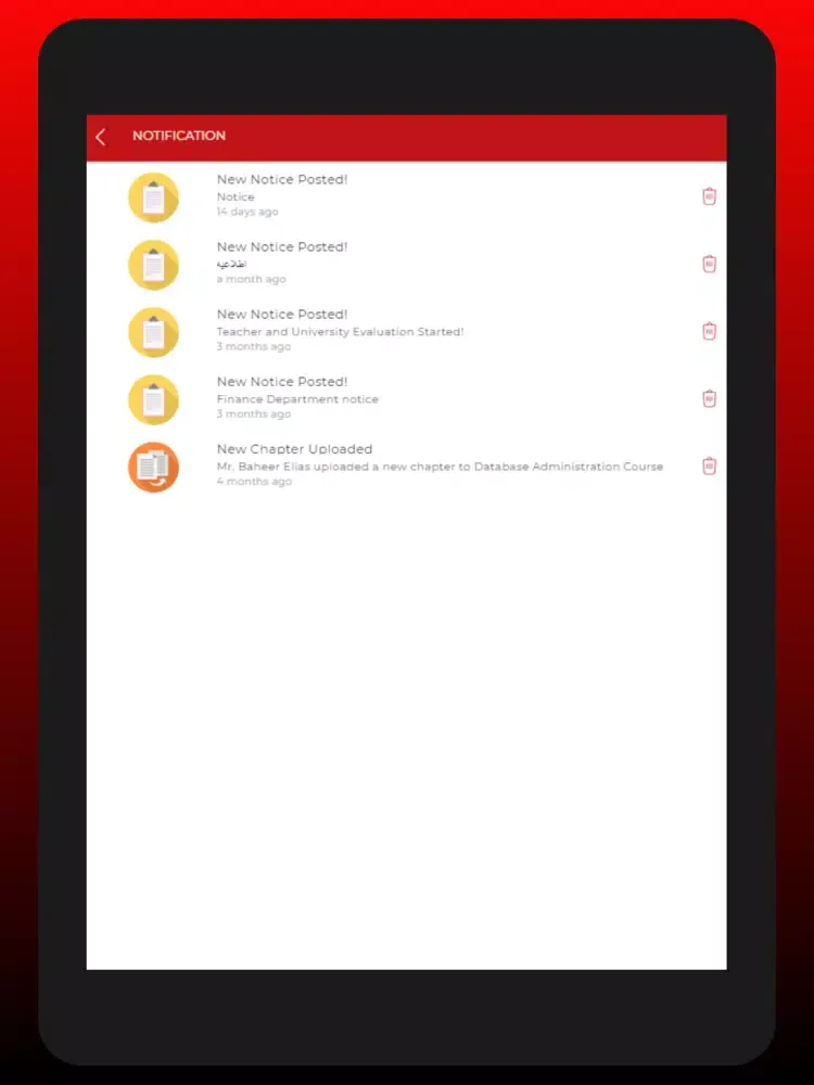 Скриншоты Rana University iPad 