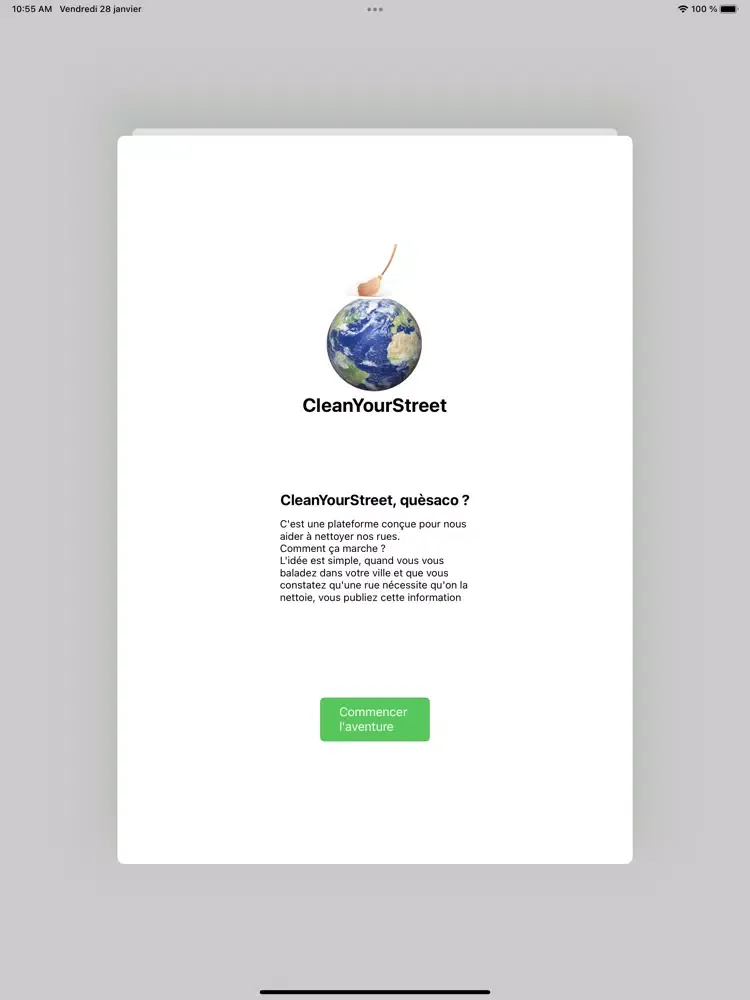CleanYourStreet iPad  स्क्रीनशॉट