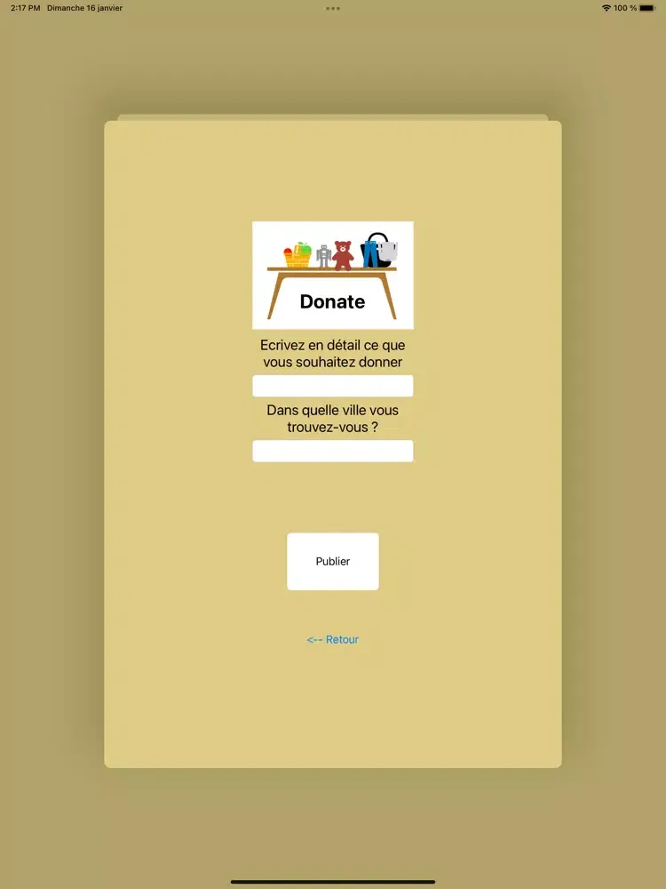 DonateForOthers iPad 應用截圖