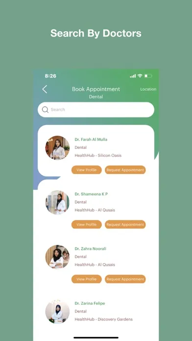 Ảnh chụp màn hình của HealthHub by Al-Futtaim