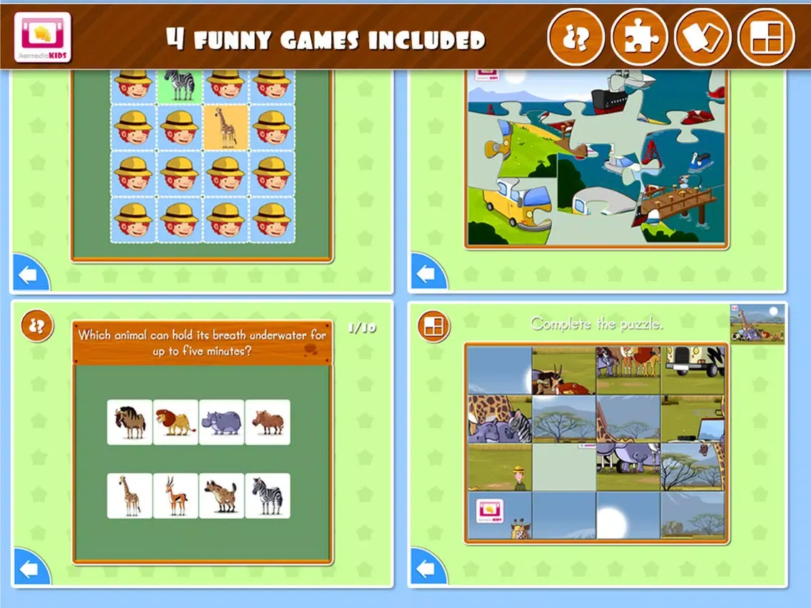Animals of Africa - Education iPad  স্ক্রিনশট