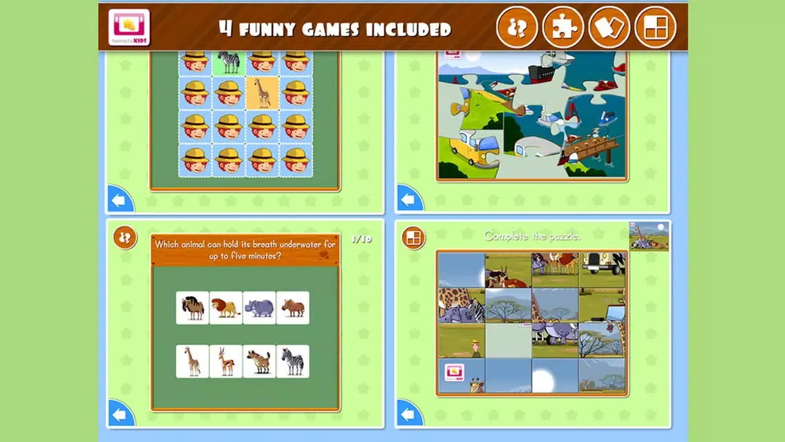 Animals of Africa - Education স্ক্রিনশট