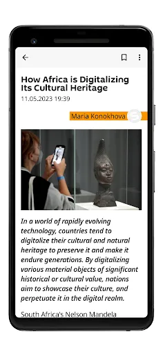 Screenshot di Sputnik Africa