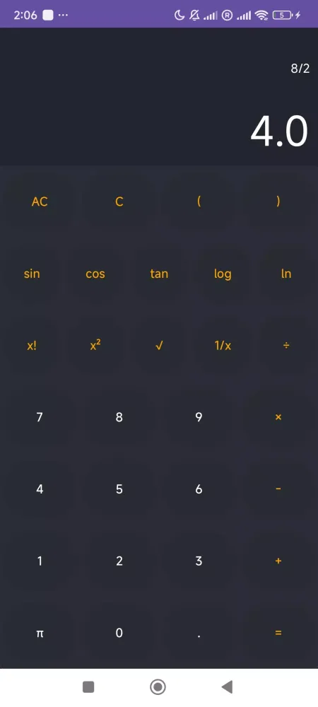 Ảnh chụp màn hình của Scientific Calculator