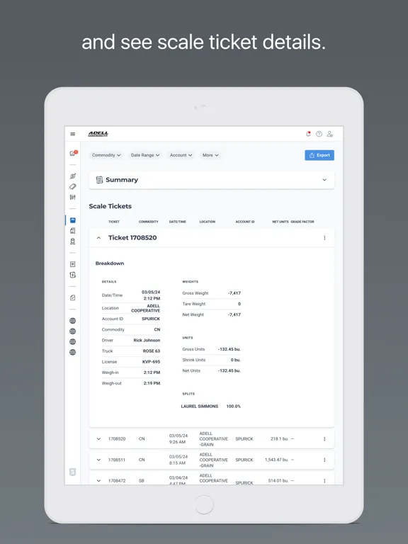 Adell Cooperative iPad  سکرین شاٹس