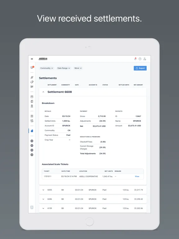 Adell Cooperative iPad  سکرین شاٹس
