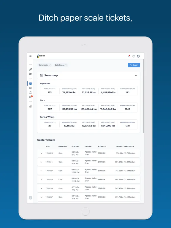 Agassiz Valley Grain, LLC iPad  سکرین شاٹس