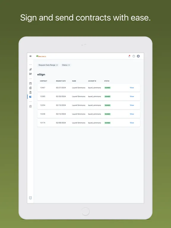 Capturas de pantalla de Alliance Grain Co. iPad 