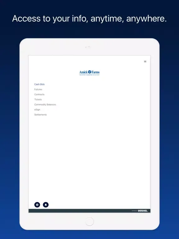 Amick Farms Grain iPad  スクリーンショット