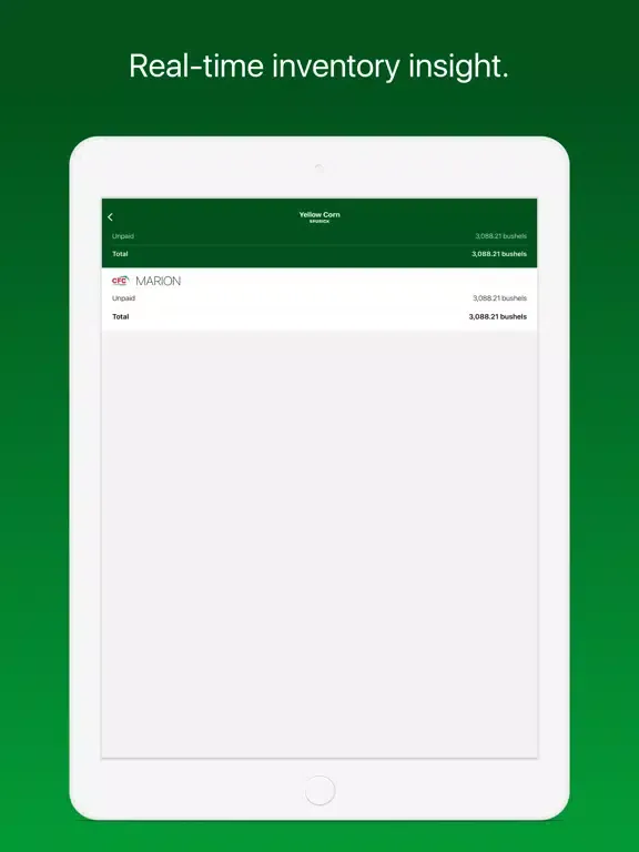 Ảnh chụp màn hình của Central Farmers Coop iPad 