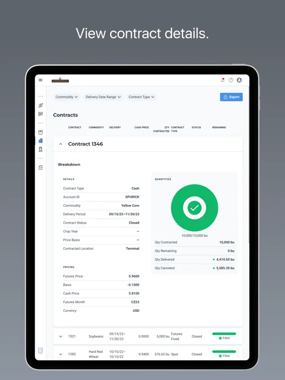 Cornerstone Ag, LLC iPad  Ekran Görüntüleri