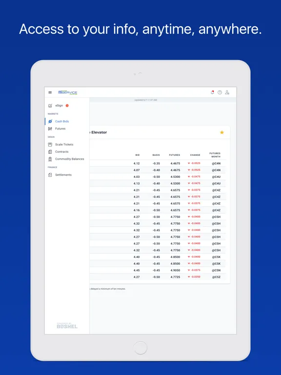 Farm Service Elevator Co iPad Screenshots
