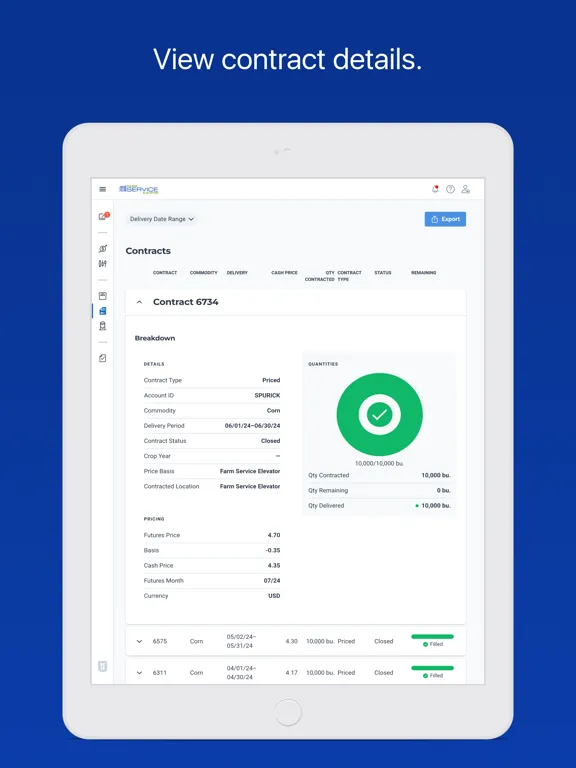 Farm Service Elevator Co iPad Screenshots