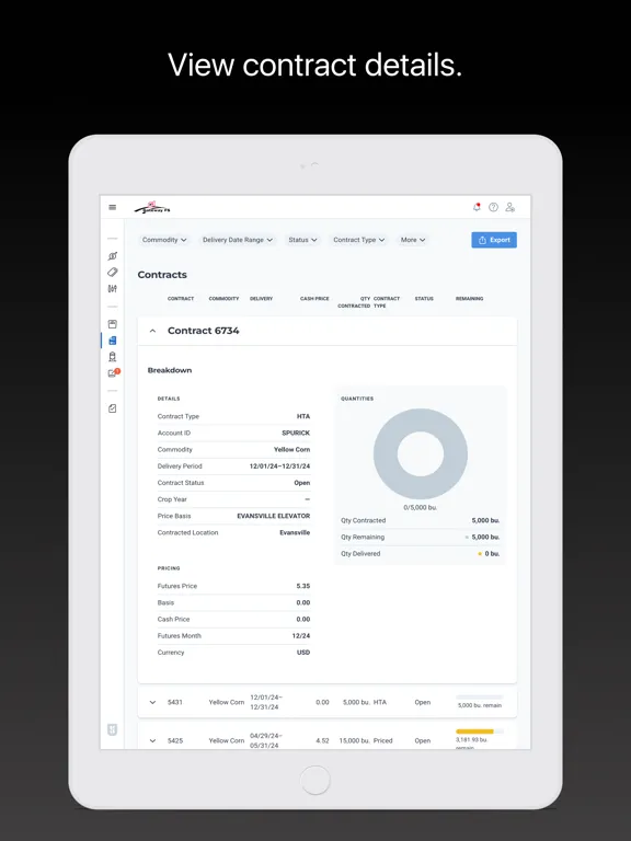 Zrzuty ekranu Gateway FS Grain iPad 