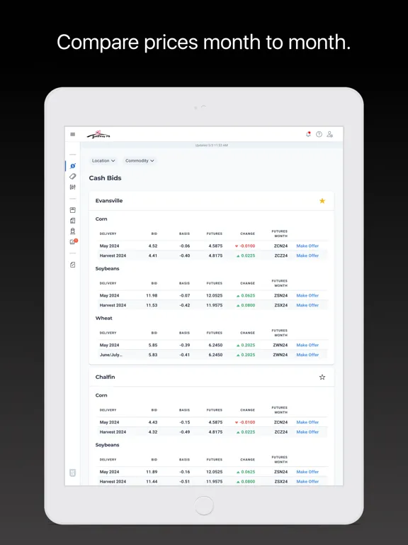 Zrzuty ekranu Gateway FS Grain iPad 