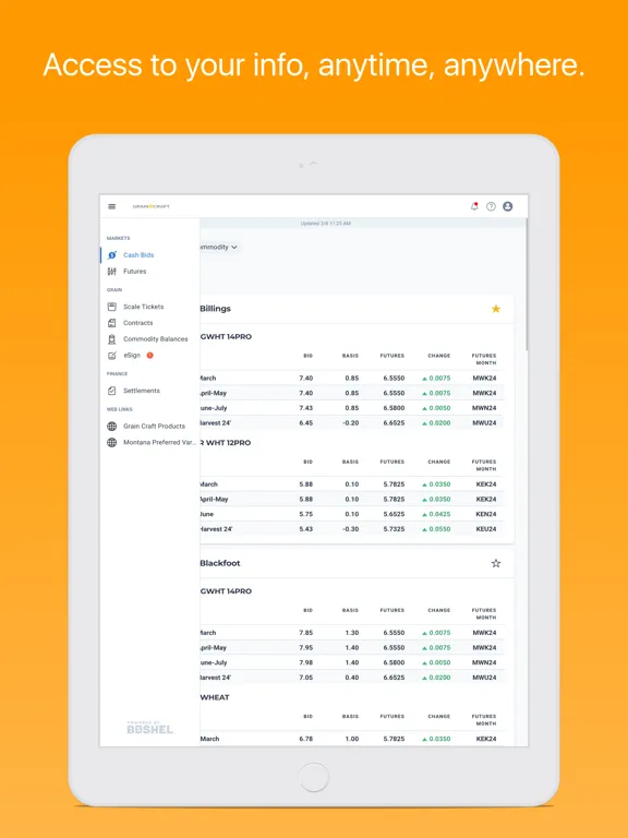 Grain Craft Grower Connect iPad 应用截图