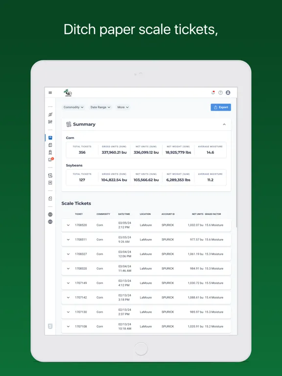 Larson Grain iPad  스크린샷
