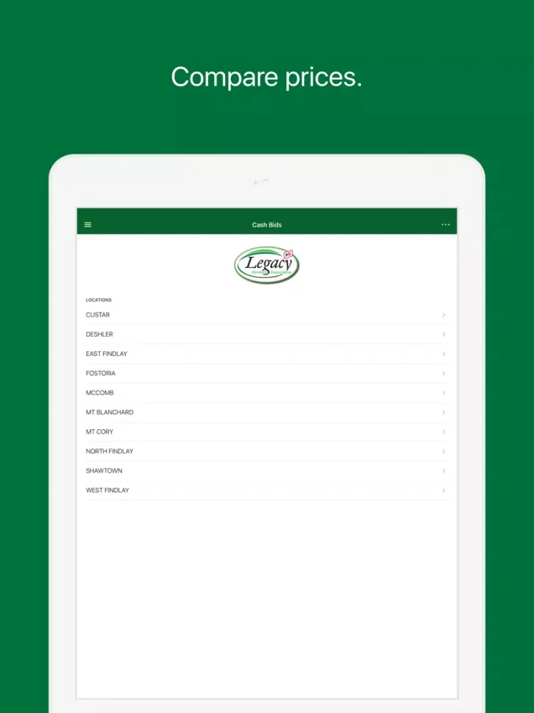 Legacy Farmers Cooperative iPad  スクリーンショット