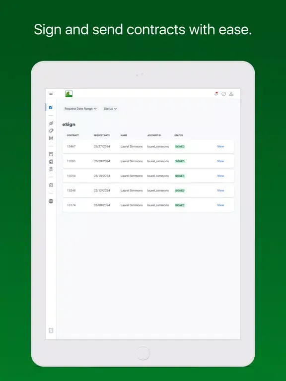 Capturas de tela do Leland Farmers Company iPad 