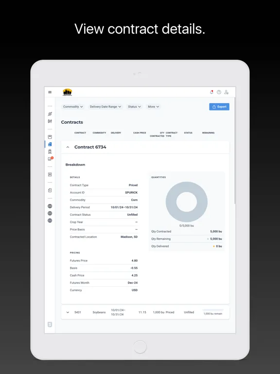 ภาพหน้าจอของ Madison Farmers Elevator iPad 