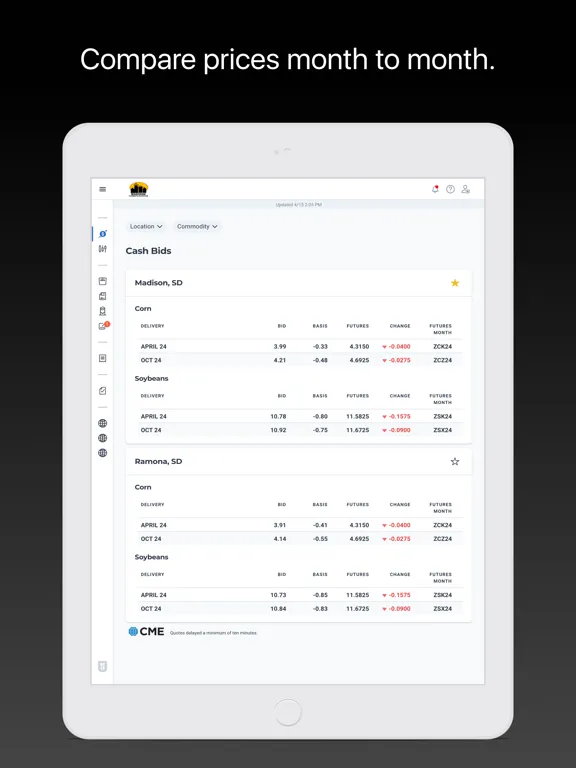 ภาพหน้าจอของ Madison Farmers Elevator iPad 