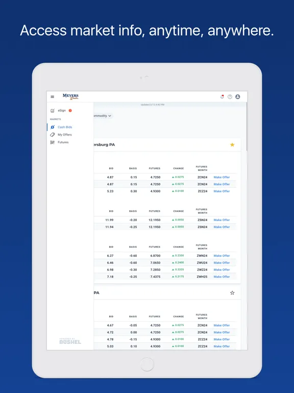 Meyers Grain iPad  Screenshots