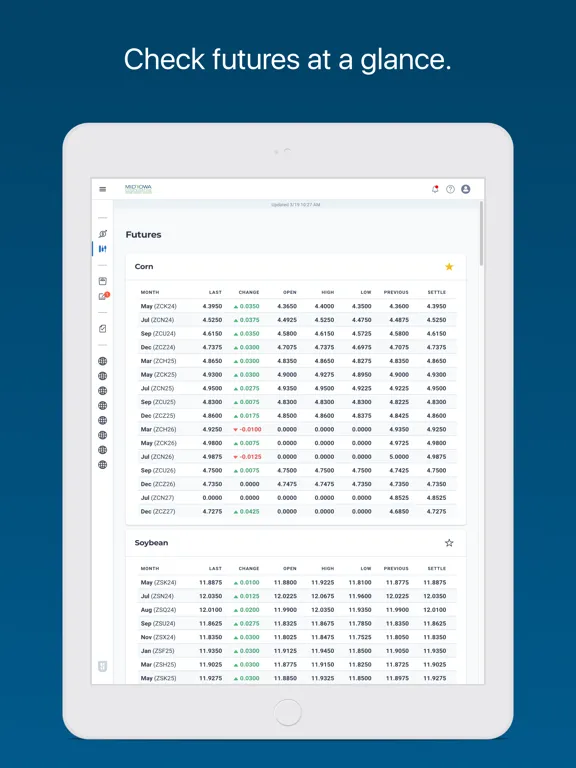 Ảnh chụp màn hình của Mid-Iowa Cooperative iPad 