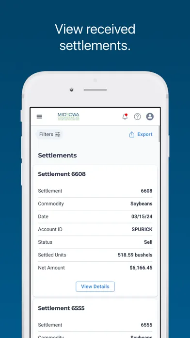 Ảnh chụp màn hình của Mid-Iowa Cooperative