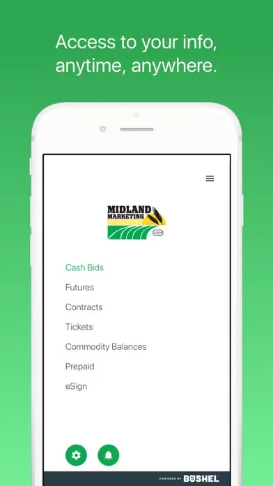 Capturas de tela do Midland Marketing Coop