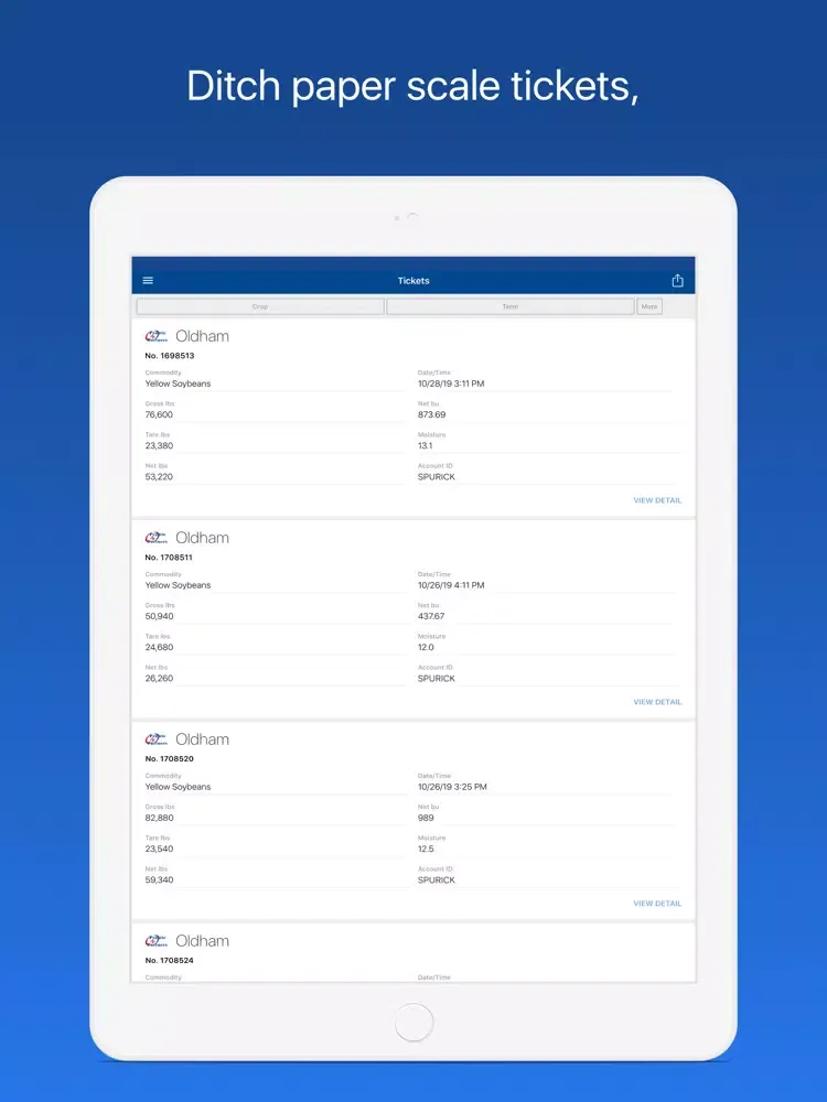 Zrzuty ekranu Prairie Ag Partner iPad 