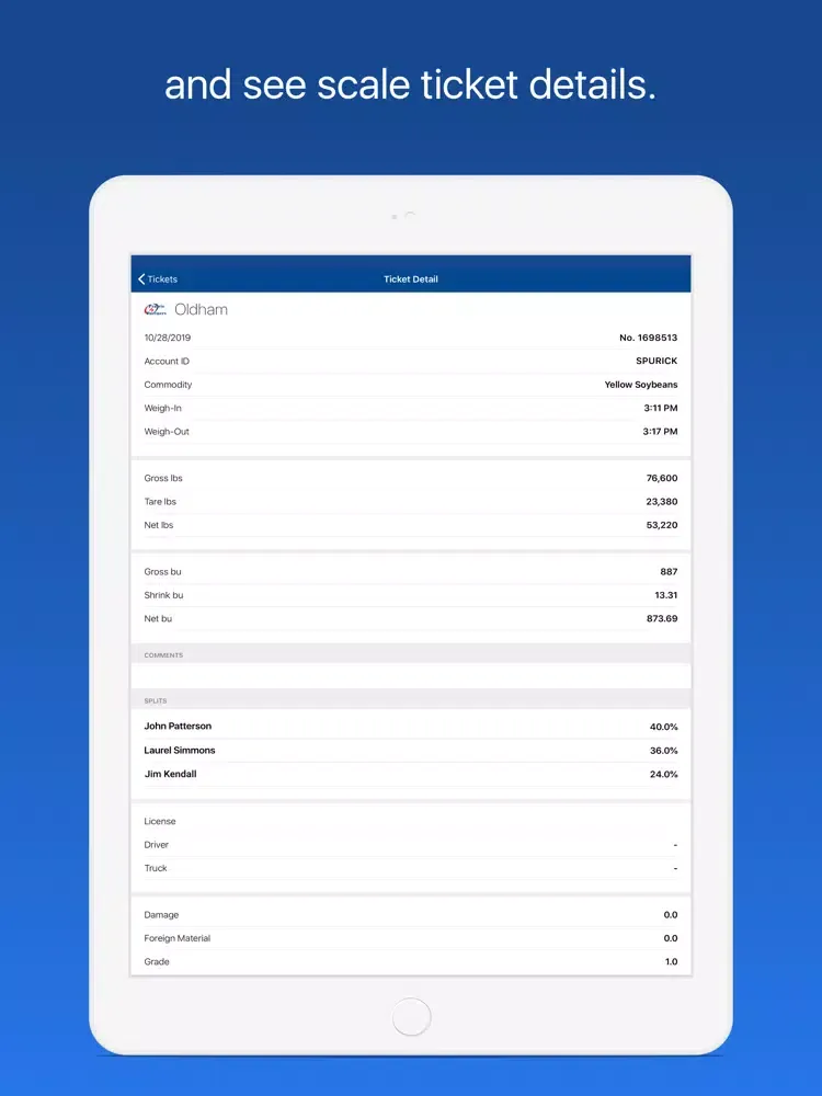 Zrzuty ekranu Prairie Ag Partner iPad 