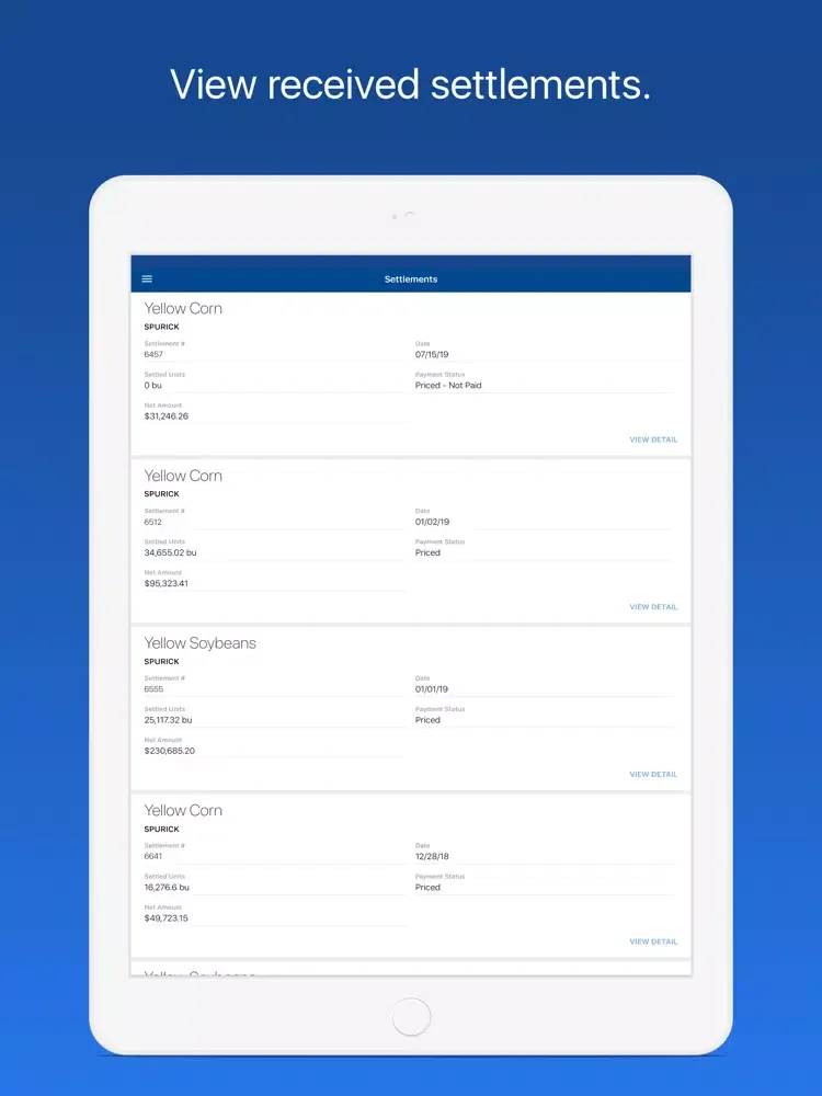 Zrzuty ekranu Prairie Ag Partner iPad 