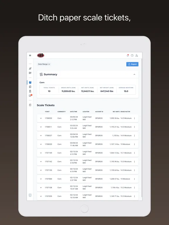 Schwartz Finishing Feedmill iPad  Screenshots