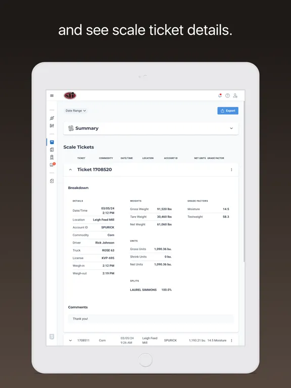 Schwartz Finishing Feedmill iPad  Screenshots