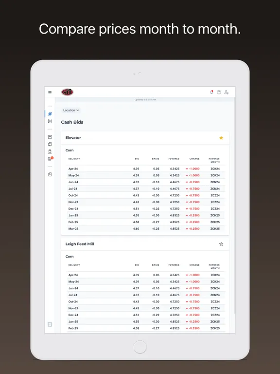 Schwartz Finishing Feedmill iPad  Screenshots