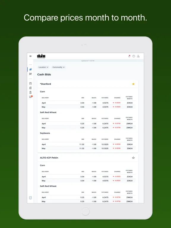 Stanford Grain iPad  Screenshots