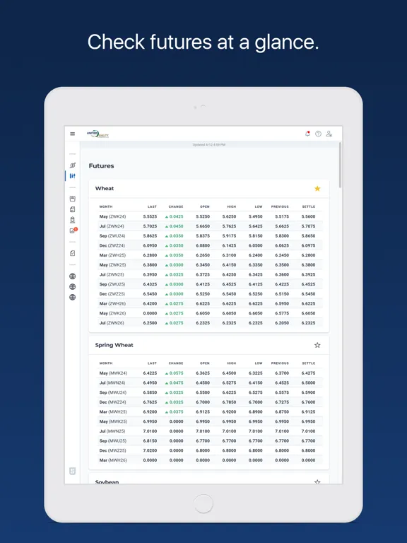 Ảnh chụp màn hình của United Quality Cooperative iPad 