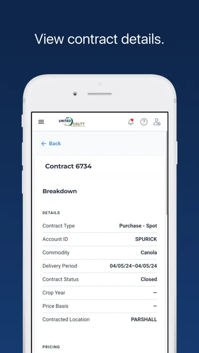Ảnh chụp màn hình của United Quality Cooperative