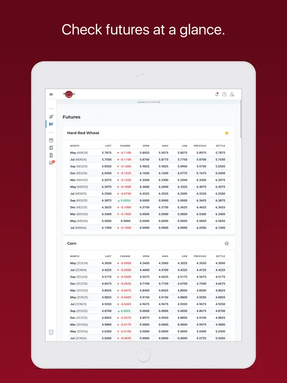 Ảnh chụp màn hình của Wheeler Brothers Grain Co. iPad 