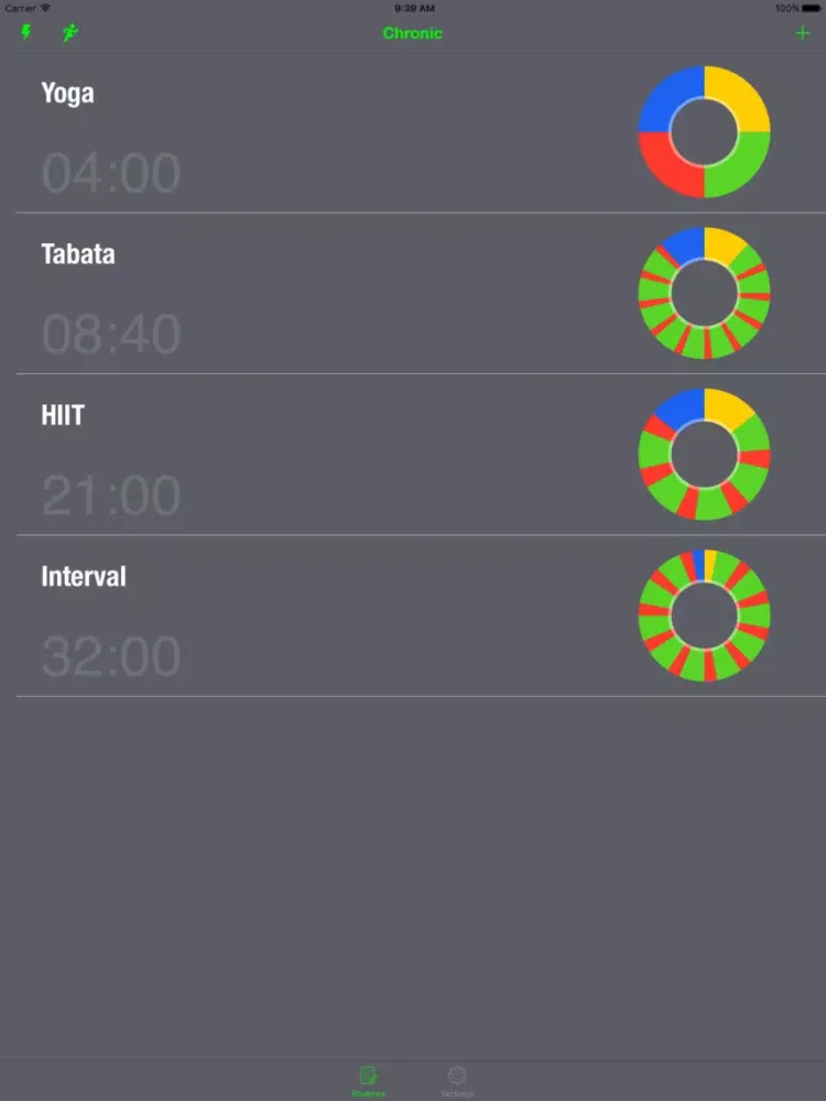 ภาพหน้าจอของ Chronic Timer iPad 