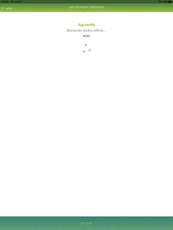 صور e-Agro - Modo Offline iPad 