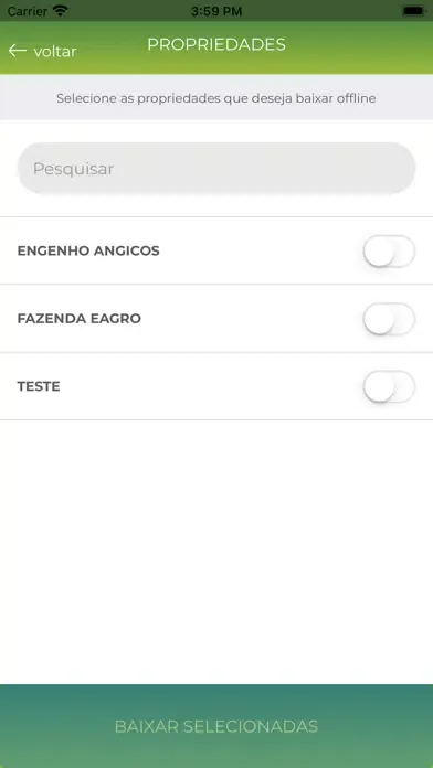 صور e-Agro - Modo Offline