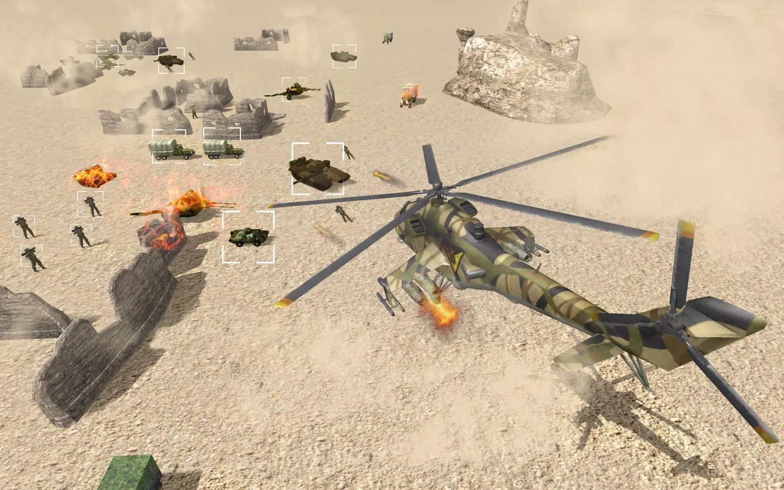 ภาพหน้าจอของ Gunship Helicopter Air Attack