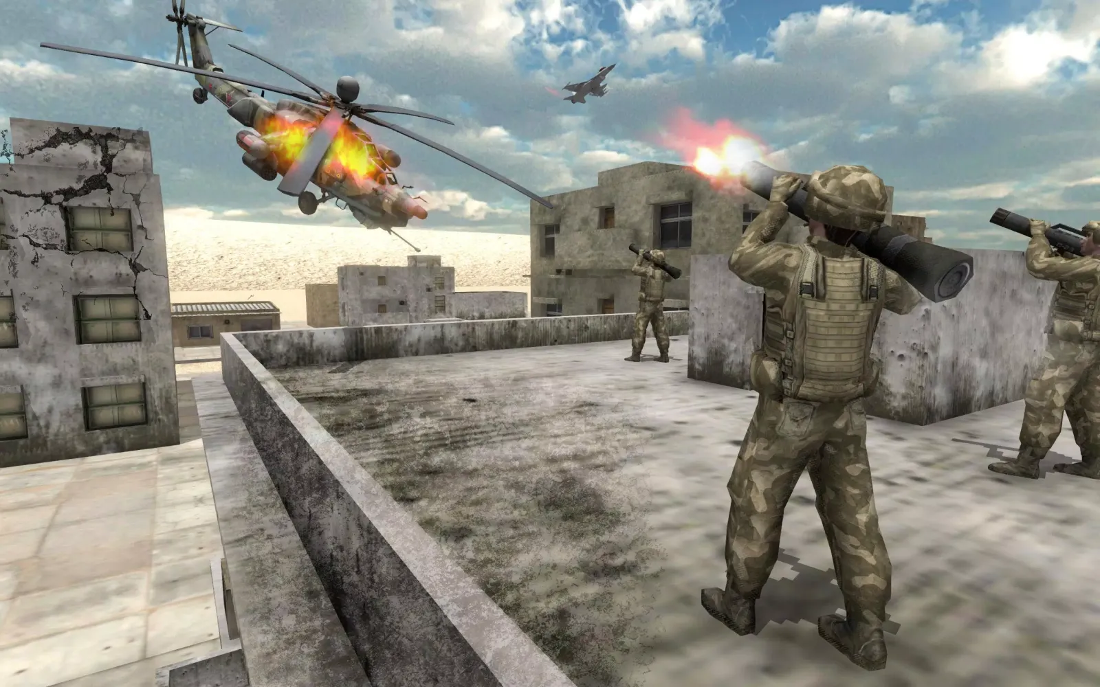 ภาพหน้าจอของ Gunship Helicopter Air Attack