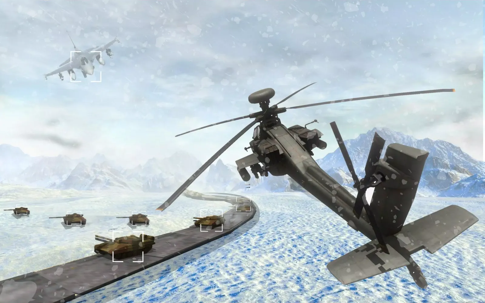 ภาพหน้าจอของ Gunship Helicopter Air Attack